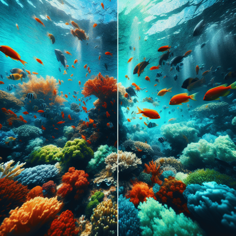 Ajustes de cores para fotos debaixo d’água