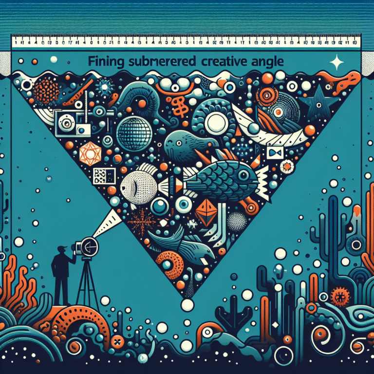 Como encontrar ângulos criativos submersos
