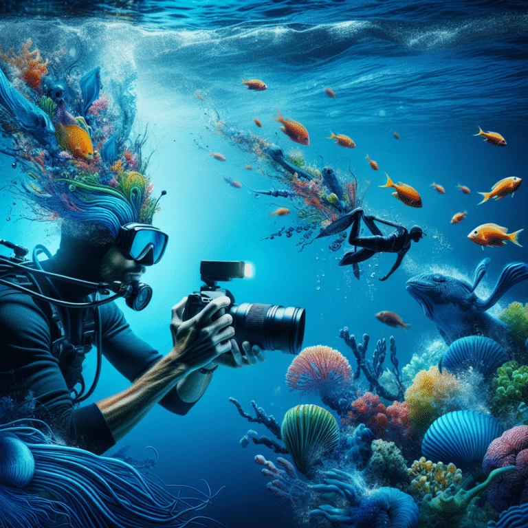 Como criar fotos subaquáticas artísticas