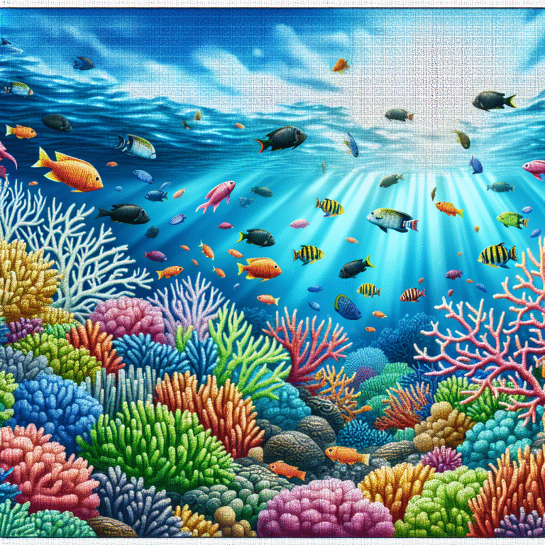 Edição de fotos de peixes e corais